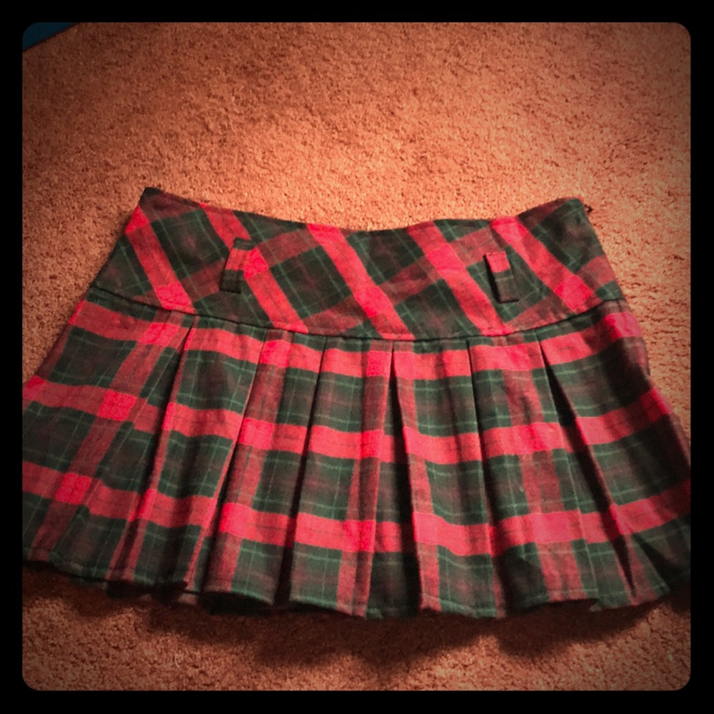 A Plaid Skirt short combo